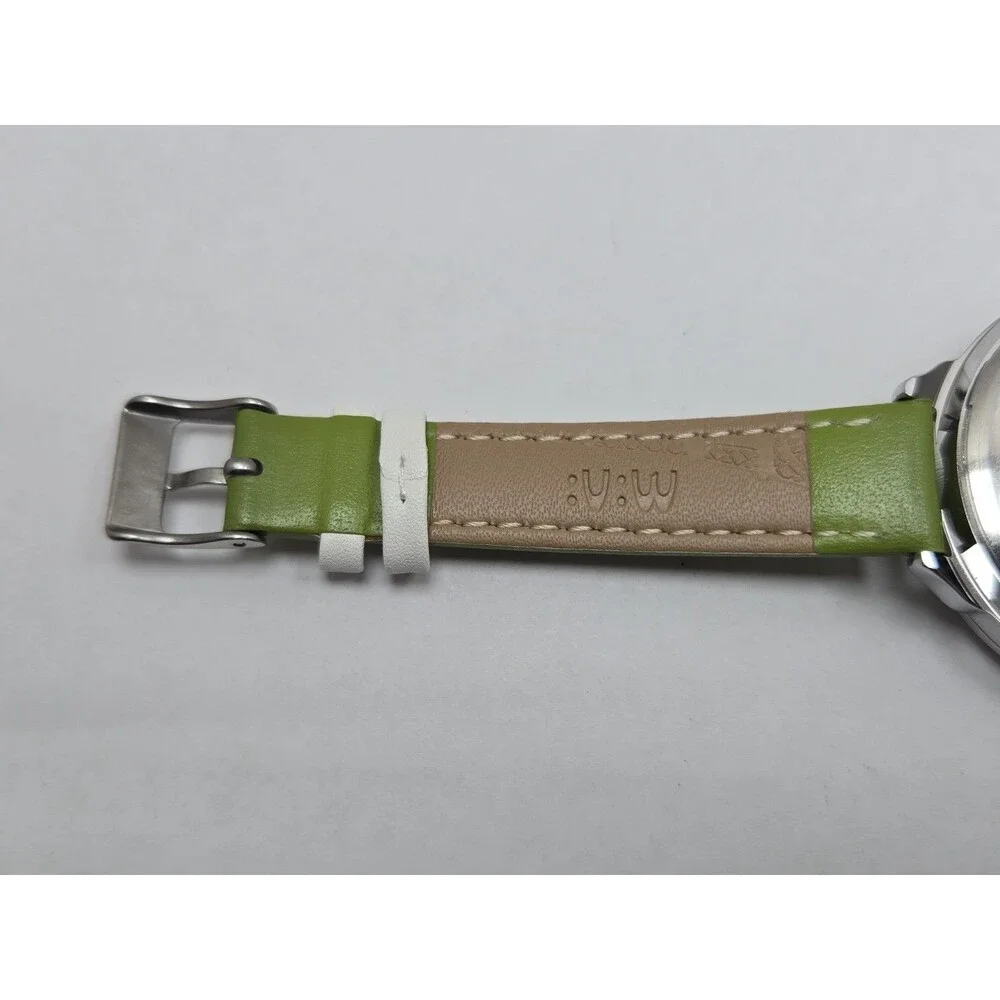 Mini Watch Womens 3D Garden Bird Flower Crystal Bezel Leather Quartz New Battery
